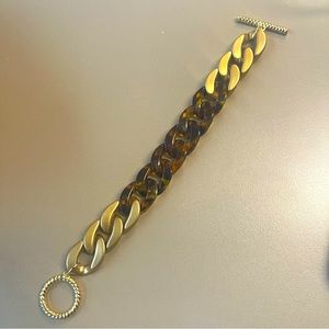 Tortoise Pattern Acrylic Chain Bracelet